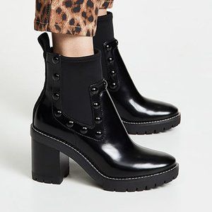 SOLD OUT Tory Burch Preston Platform Leather Boots